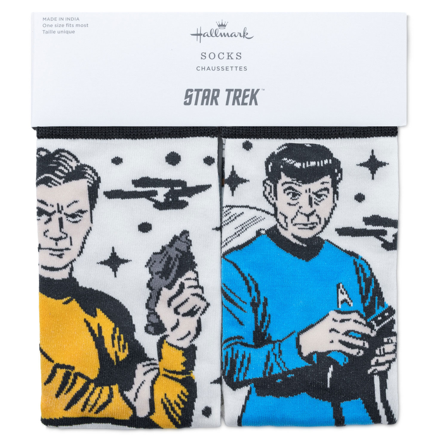 Star Trek&trade; Crew of the Enterprise Novelty Crew Socks package front image number 5