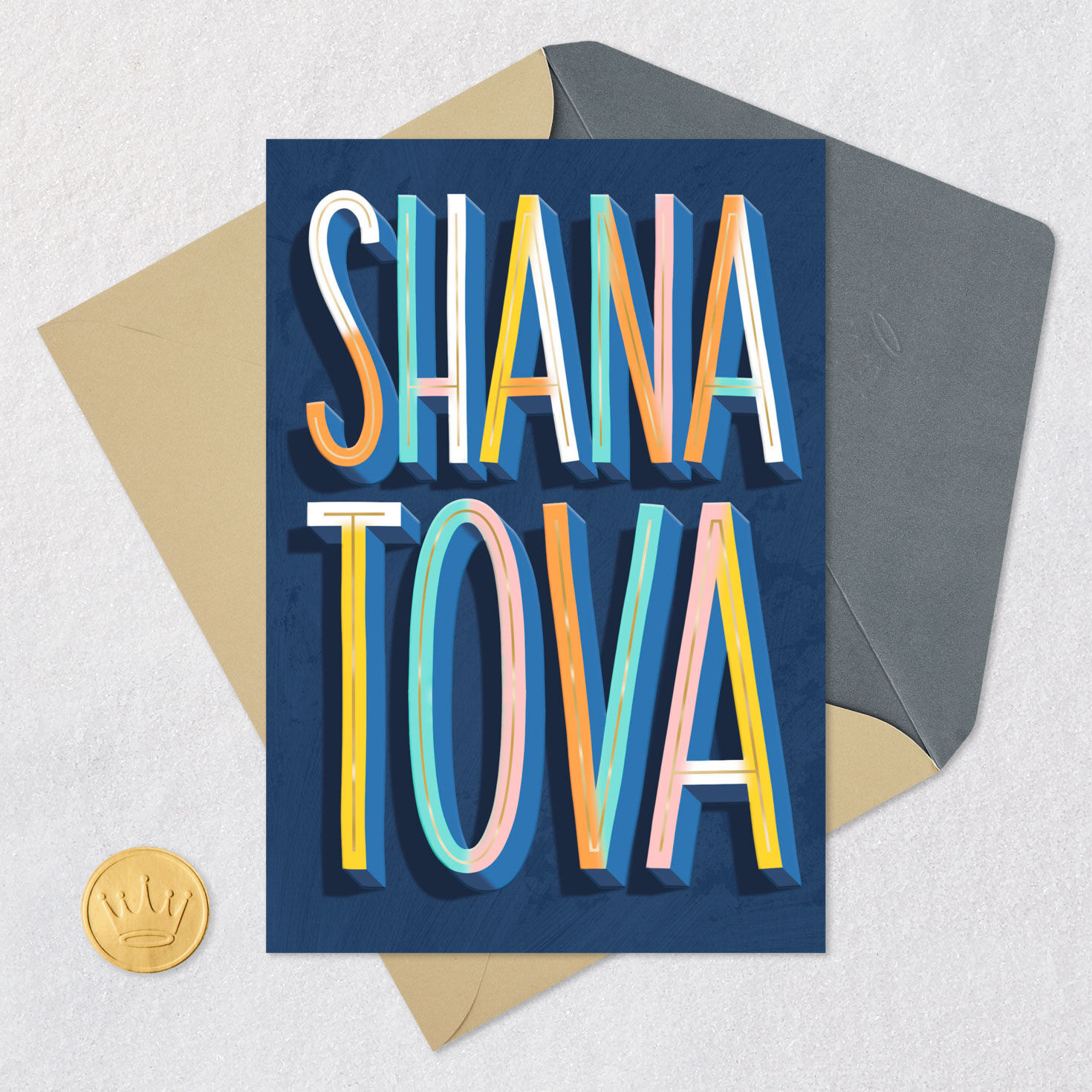 Shana Tova Colorful Lettering Rosh Hashanah Card for only USD 3.99 | Hallmark