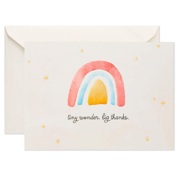 Tiny Wonder Rainbow Blank Thank-You Notes, Pack of 40, , large image number 2