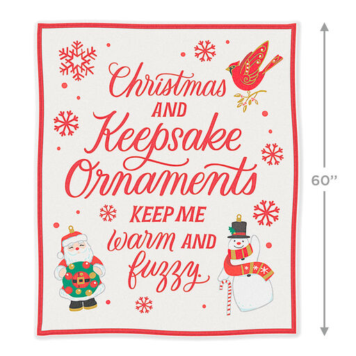 Hallmark Keepsake Warm and Fuzzy Throw Blanket, 50x60, 