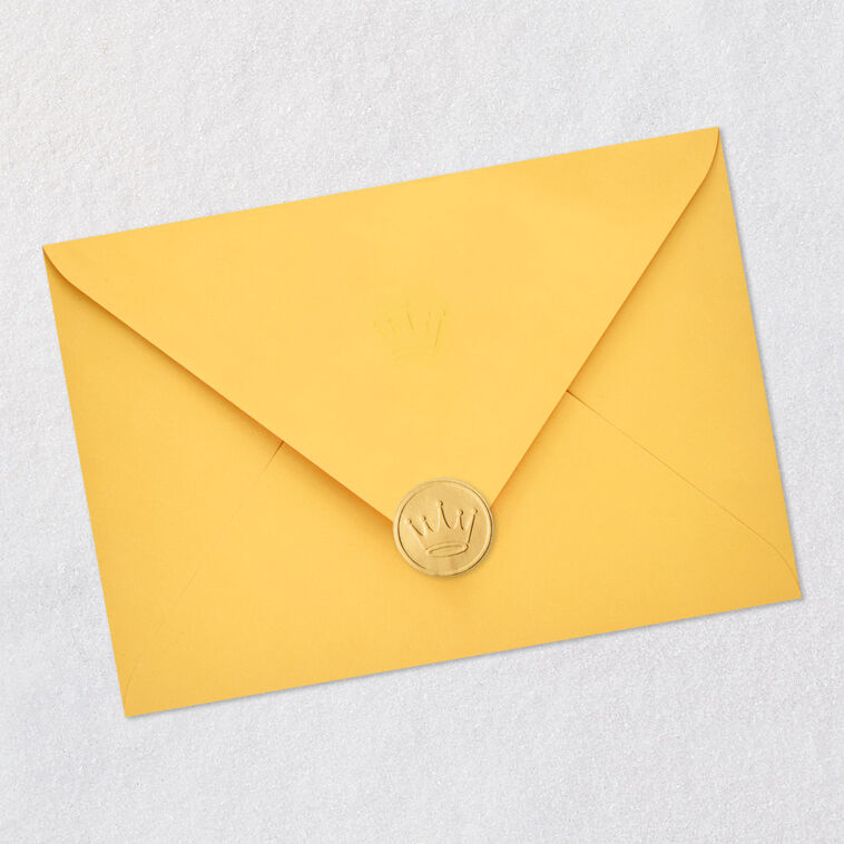 Smiling Flower and Bees Kids Birthday Card Envelope Back with Seal image number 7