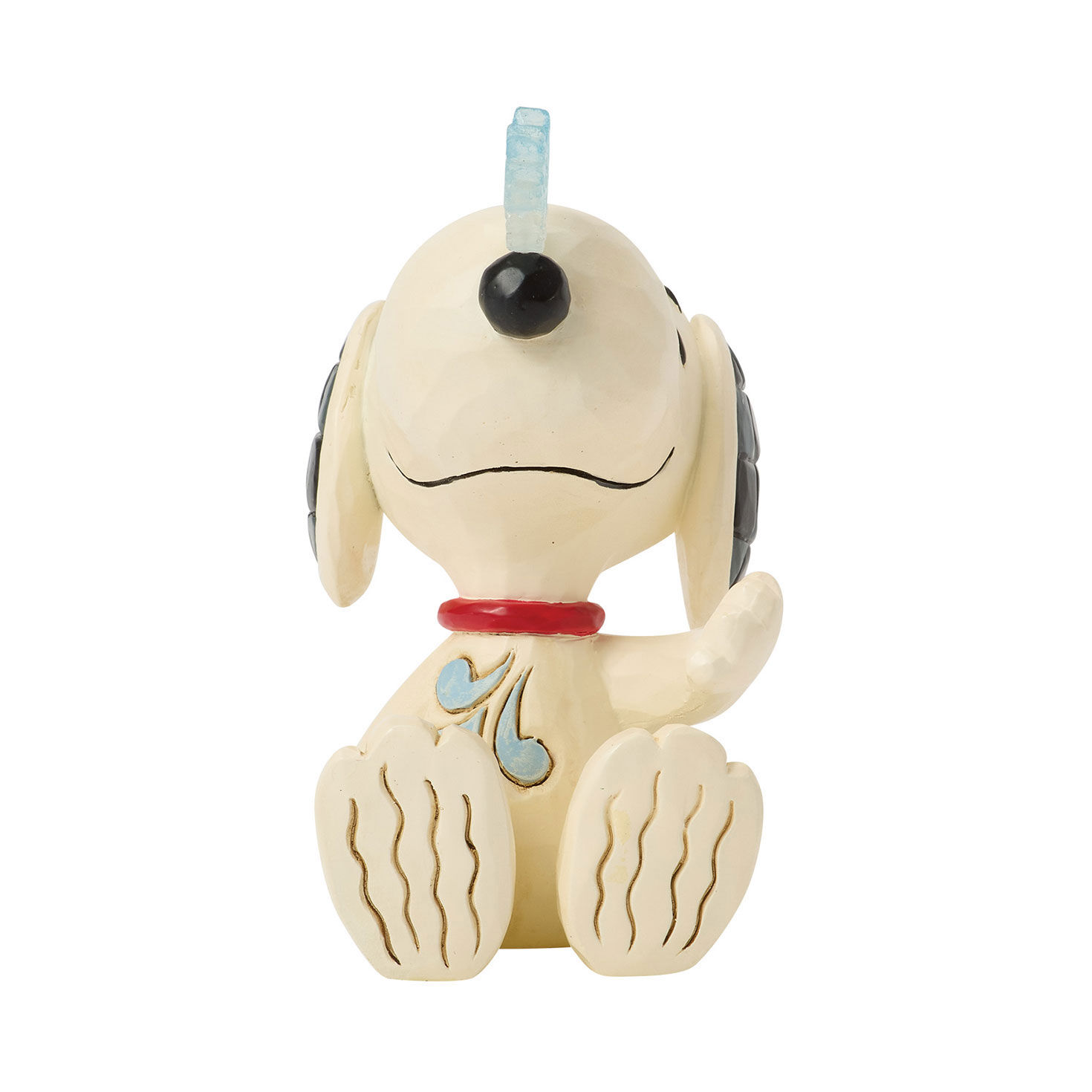 Jim Shore Snoopy With Snowflake on Nose Statue side image number 3