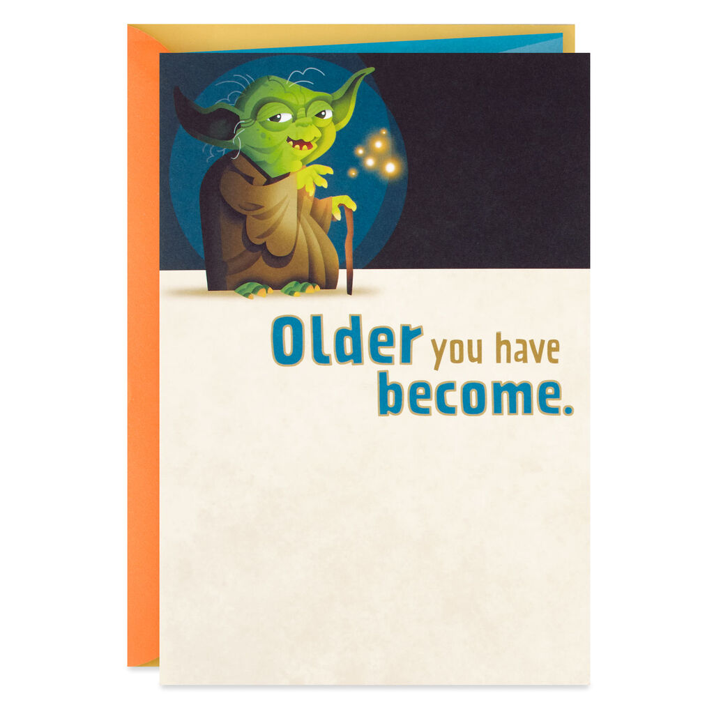 Star Wars Yoda Celebrate We Must Pop Up Birthday Card Greeting