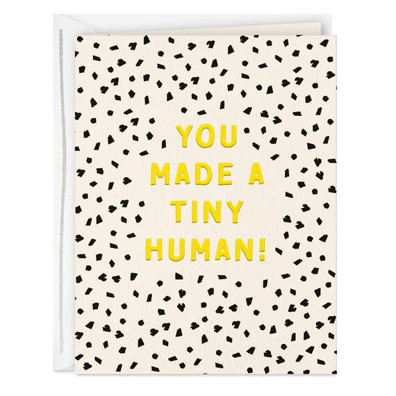 You Made a Tiny Human New Baby Card, , large image number 1