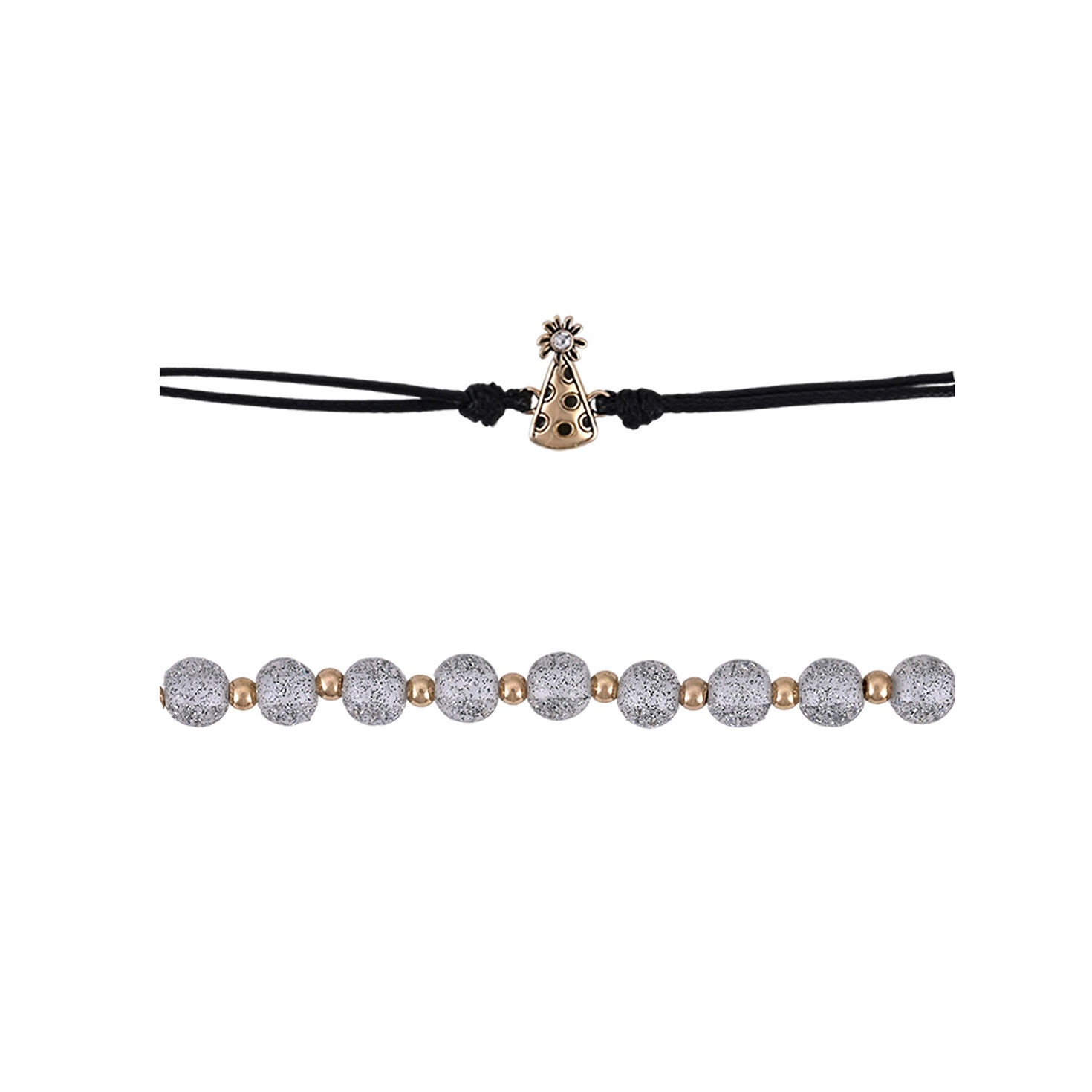 4 Piece New Year's Eve Bracelet Set upclose detail image number 2
