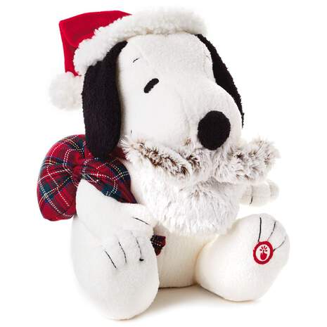 Peanuts® Snoopy Santa Musical Stuffed Animal With Motion, , large