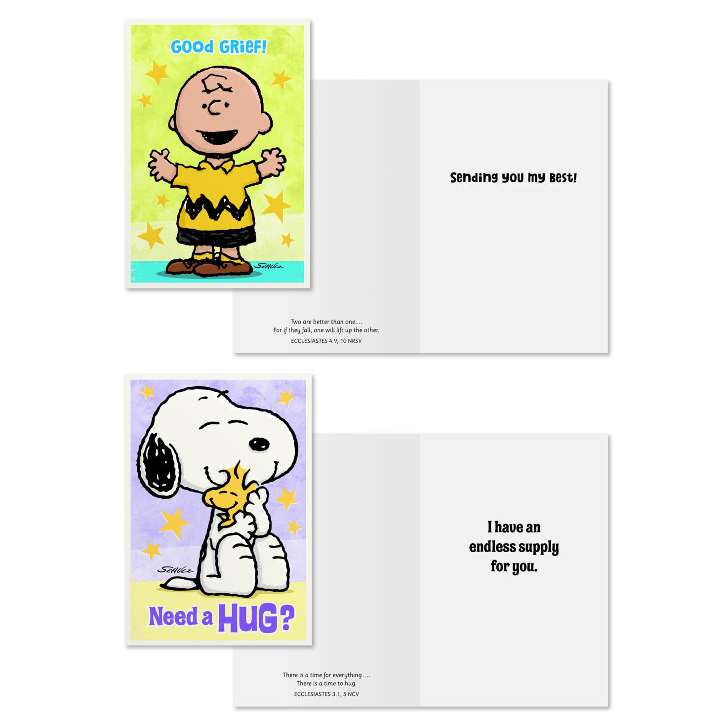 Peanuts DaySpring Care and Concern Cards Assortment Card Front with Sentiment image number 3