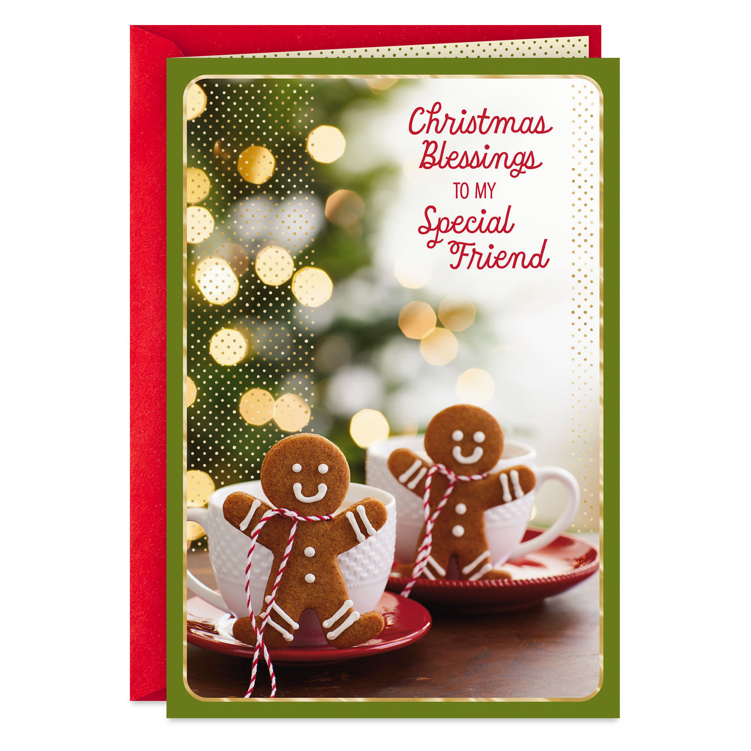 Thank You for Blessing My Life Religious Christmas Card for Friend