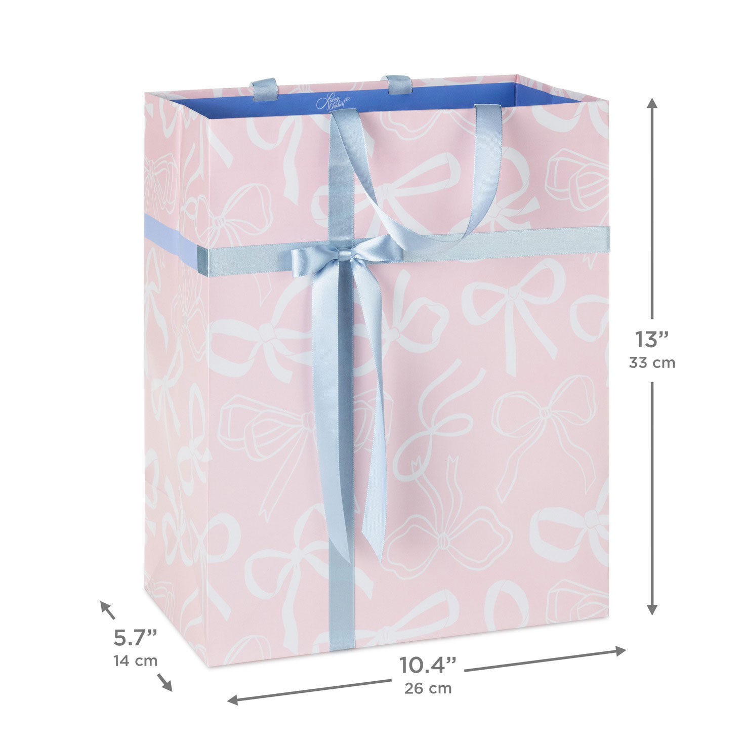 Lacey Chabert Bows on Pink Large Gift Bag measurement image number 3