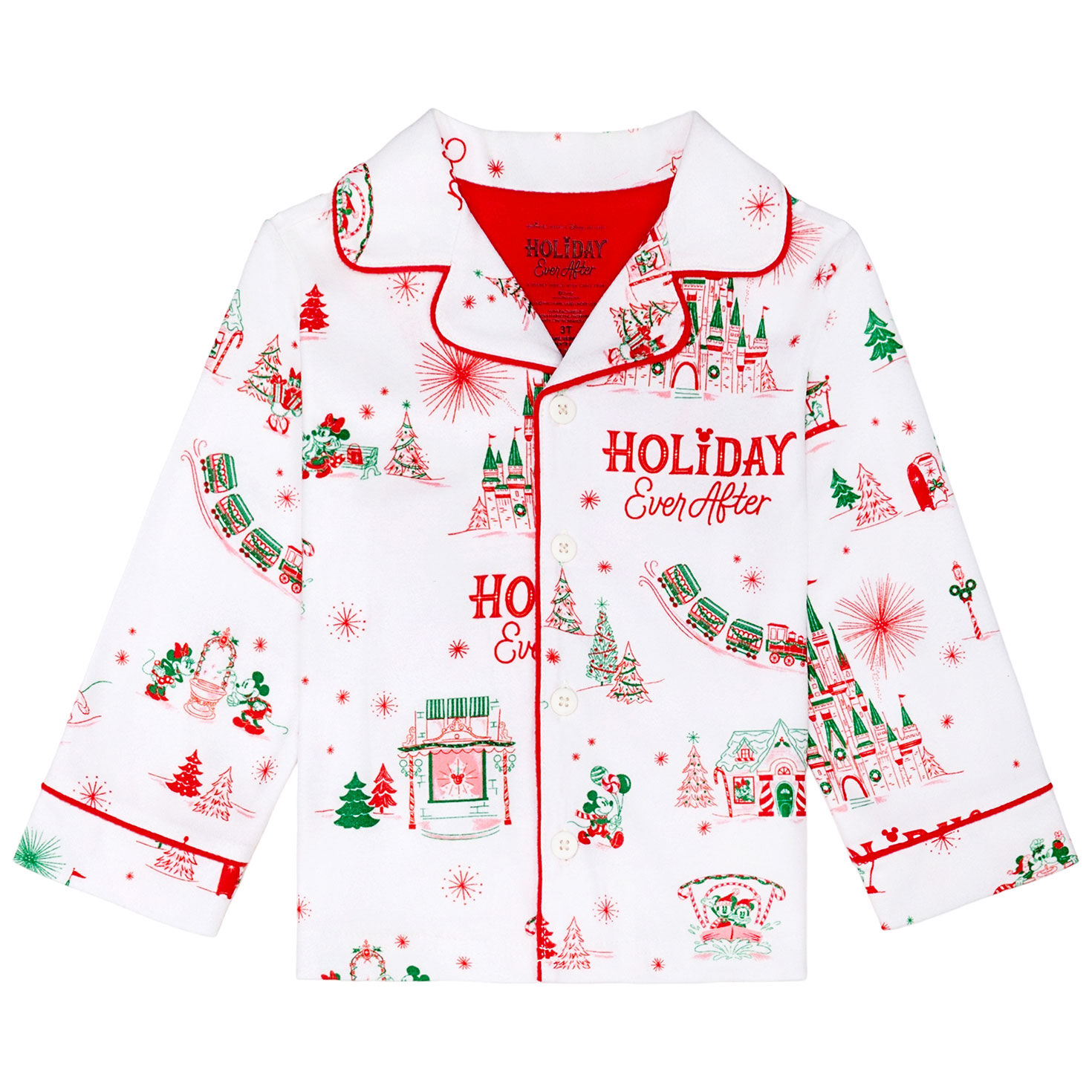 Hallmark + Disney Holiday Ever After Toddler Pajama Set, , large image number 3