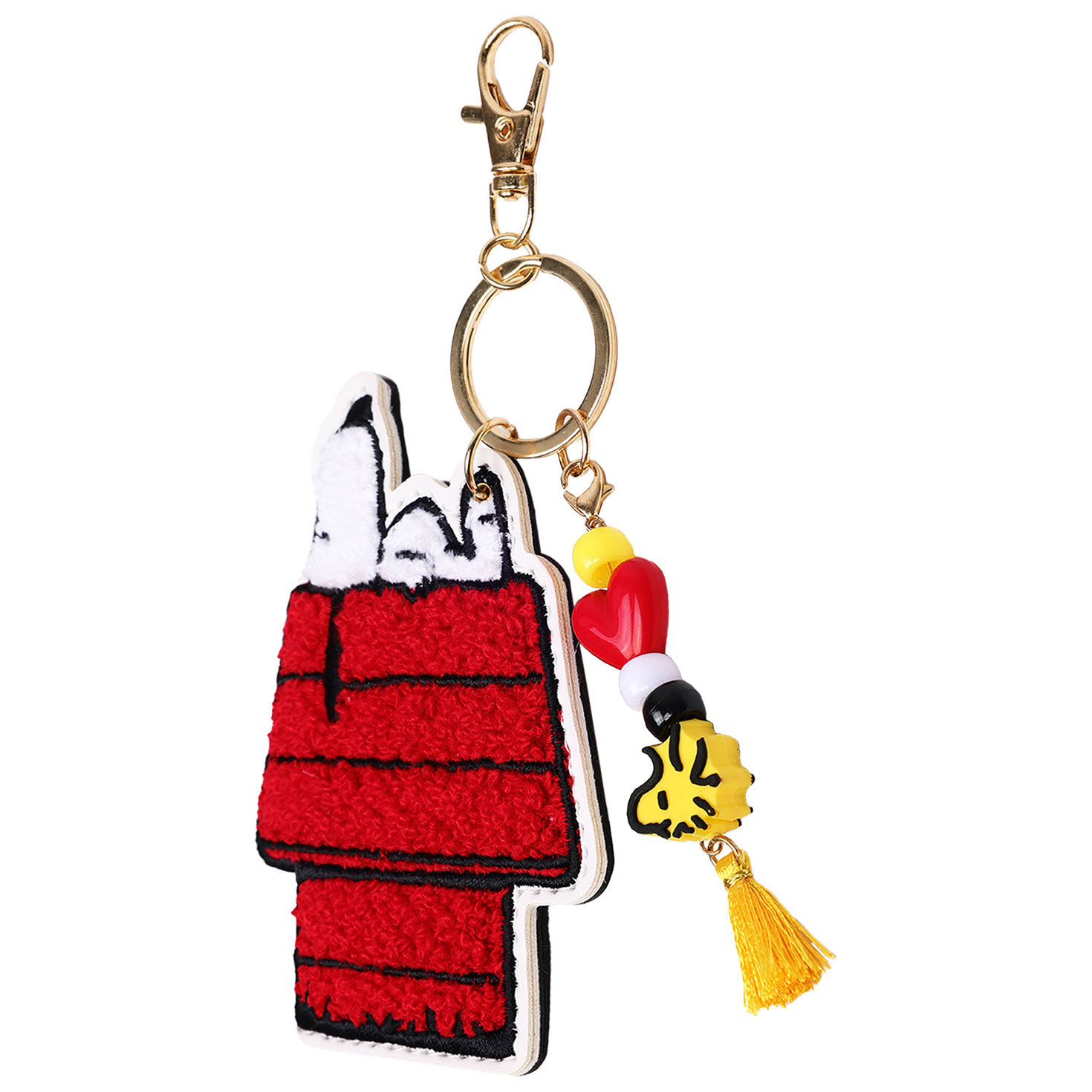 Snoopy on Doghouse Chenille and Beaded Key Chain  image number 4