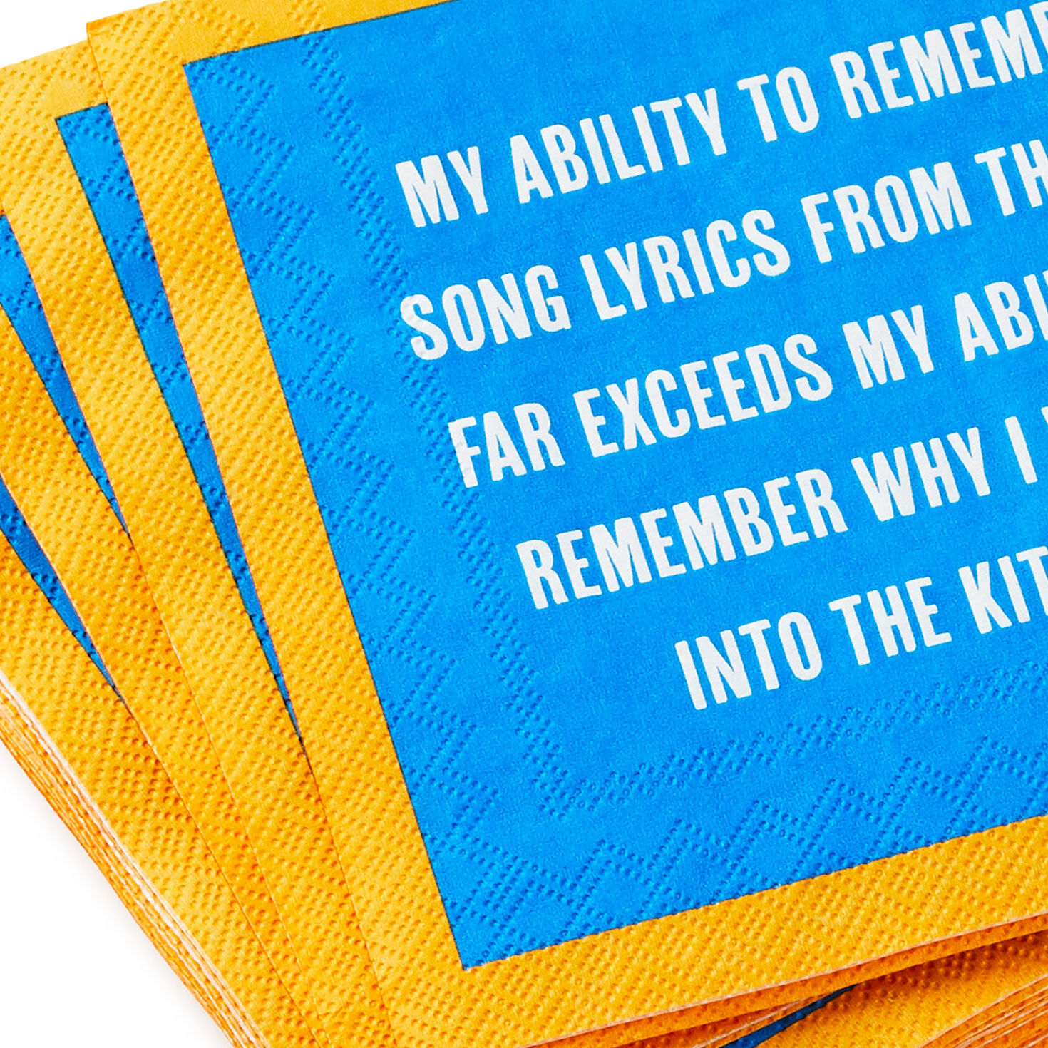 Drinks on Me Song Lyrics Funny Party Napkins  image number 2