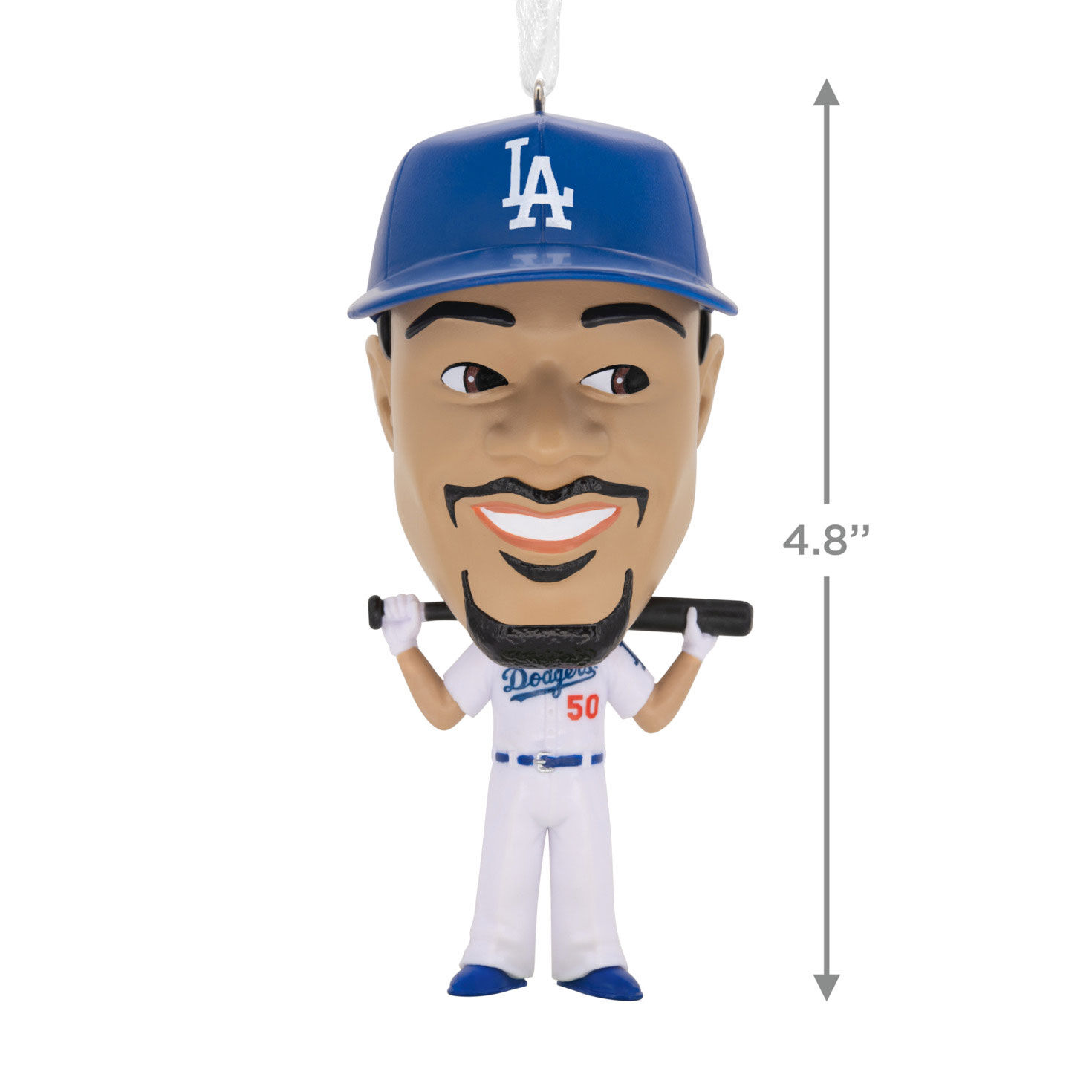 Dodgers Mookie Betts Bobblehead Christmas Ornament measurement image number 3
