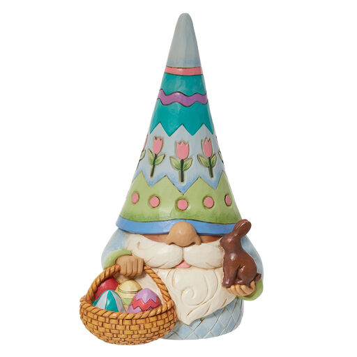 Jim Shore Easter Gnome With Basket of Eggs, 7.5", 