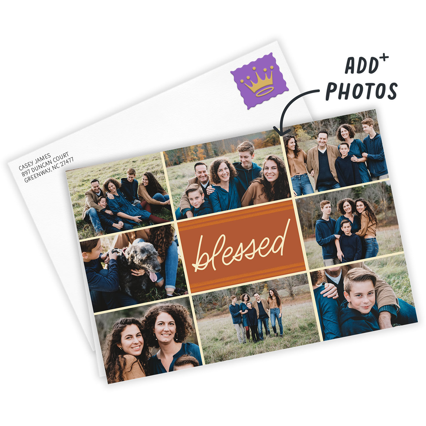 Blessed Custom Thanksgiving Card, , large image number 2