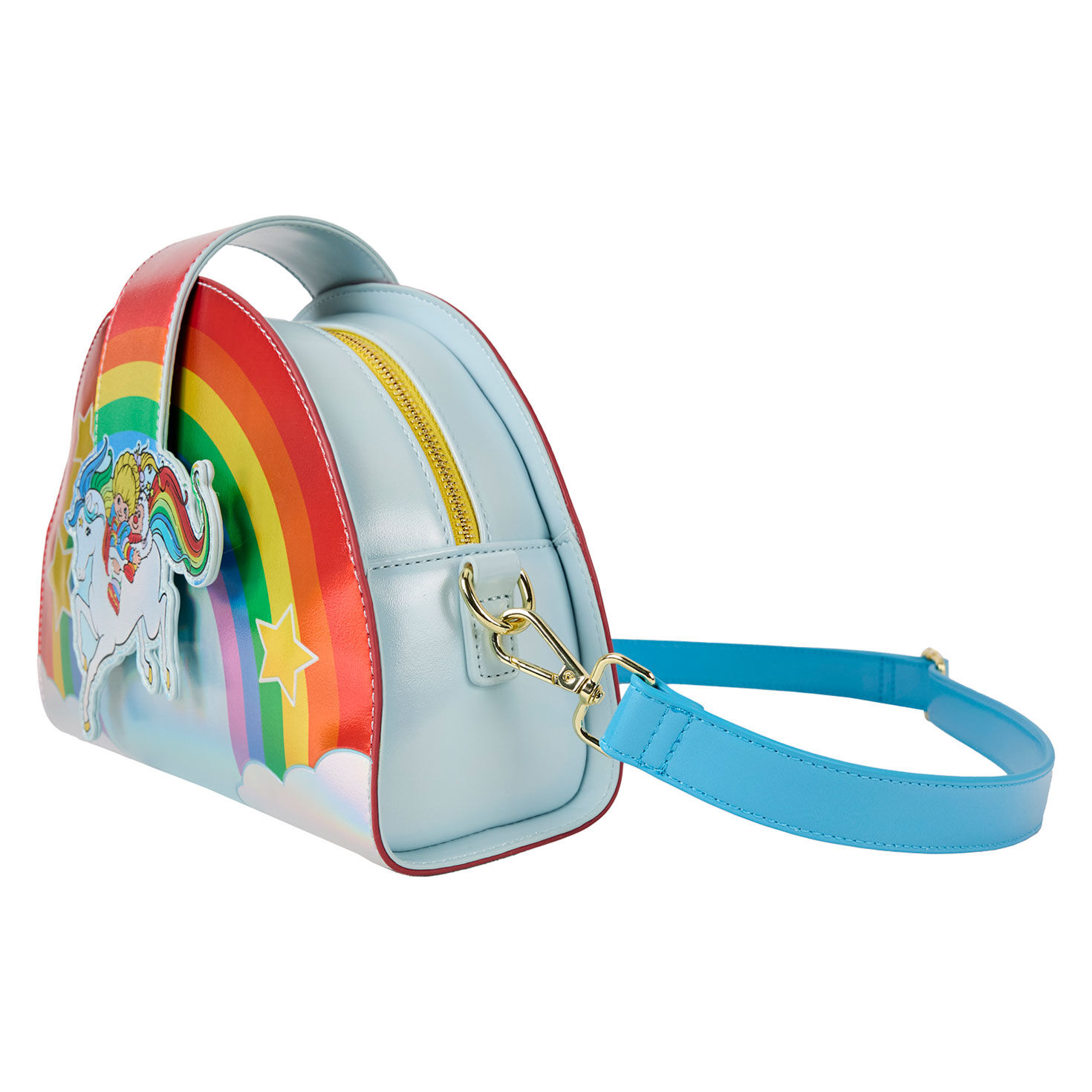 Rainbow Brite Rainbow-Shaped Crossbody Purse side image number 3