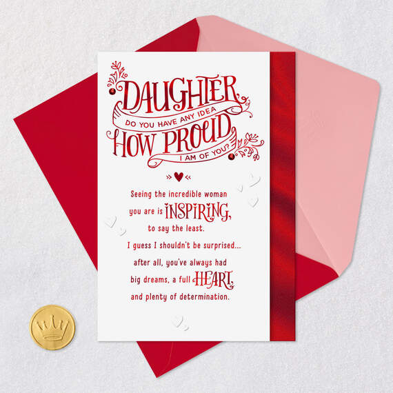 Incredibly Proud of You Valentine's Day Card for Daughter, , large image number 6