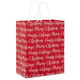 9.6" Merry Christmas and Happy Holidays Medium Gift Bag