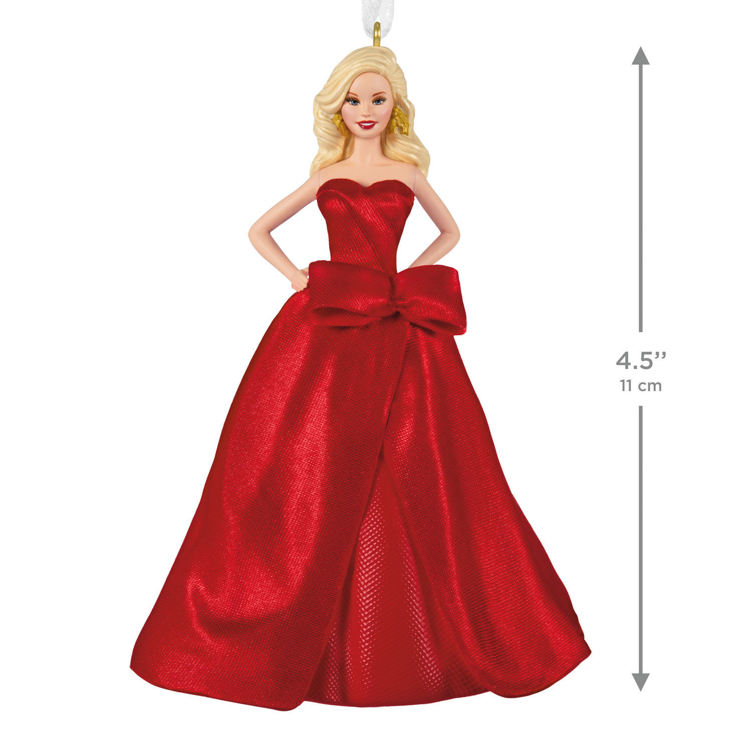 2026 Holiday Barbie Keepsake Ornament measurement image number 3