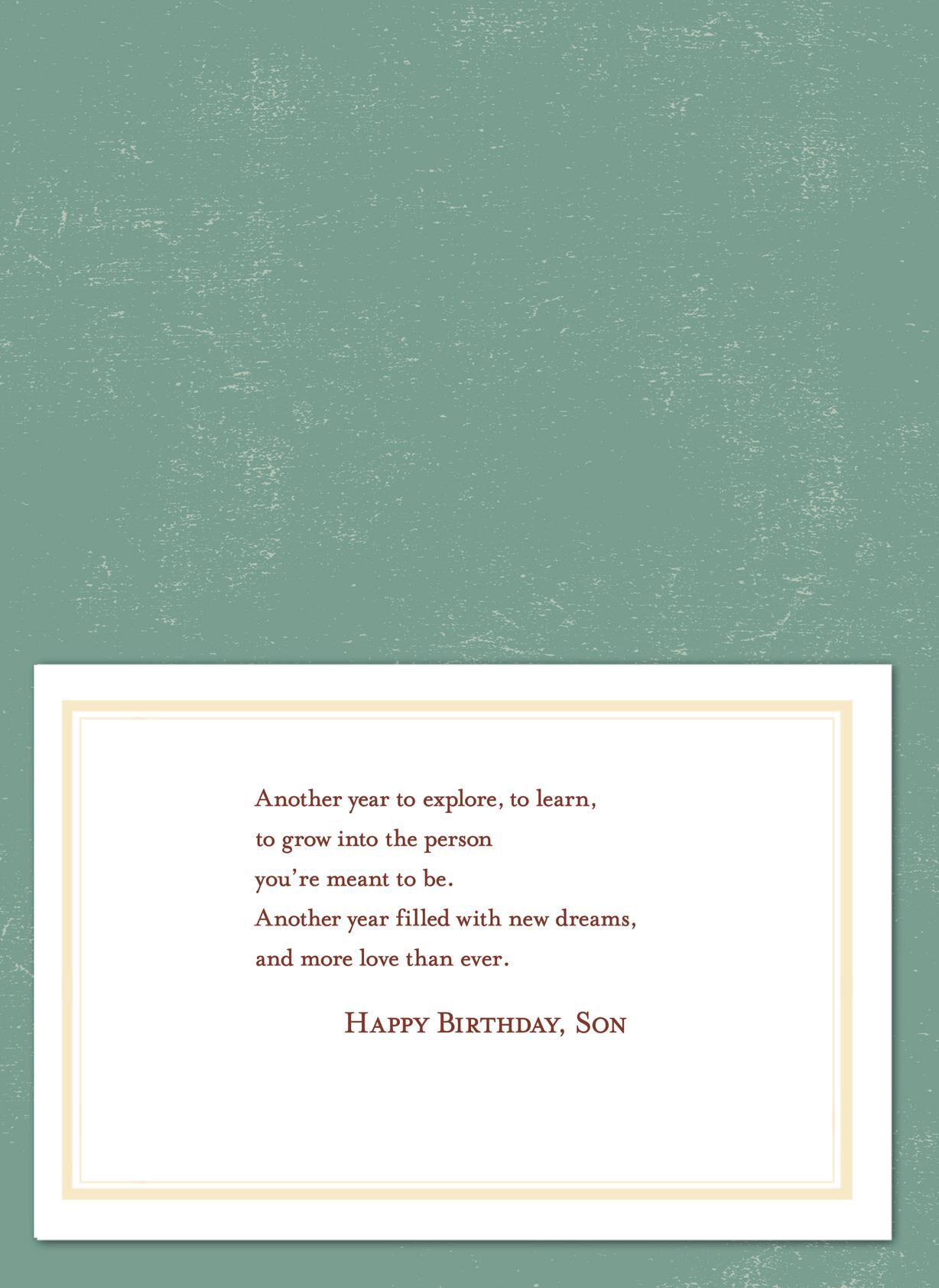 Another Year to Explore Birthday Card for Son