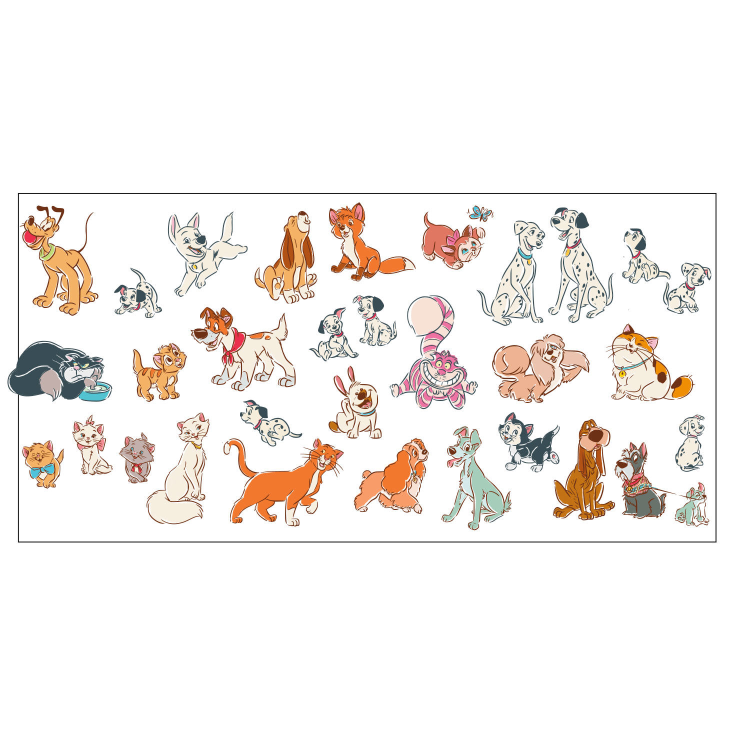 Disney Dogs and Cats Collector Glass Full glass design  image number 2