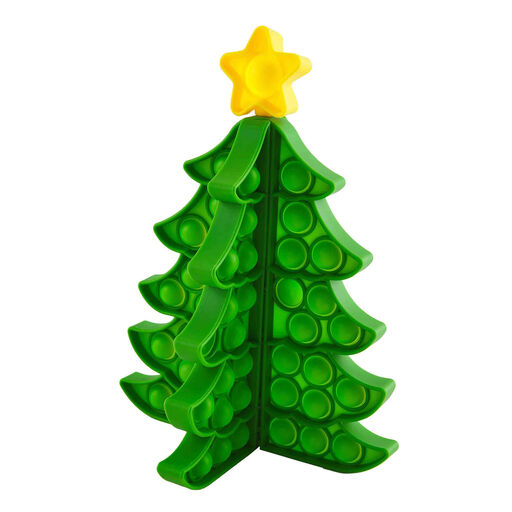 Mud Pie Green Christmas Tree Popper Fidget Toy, 