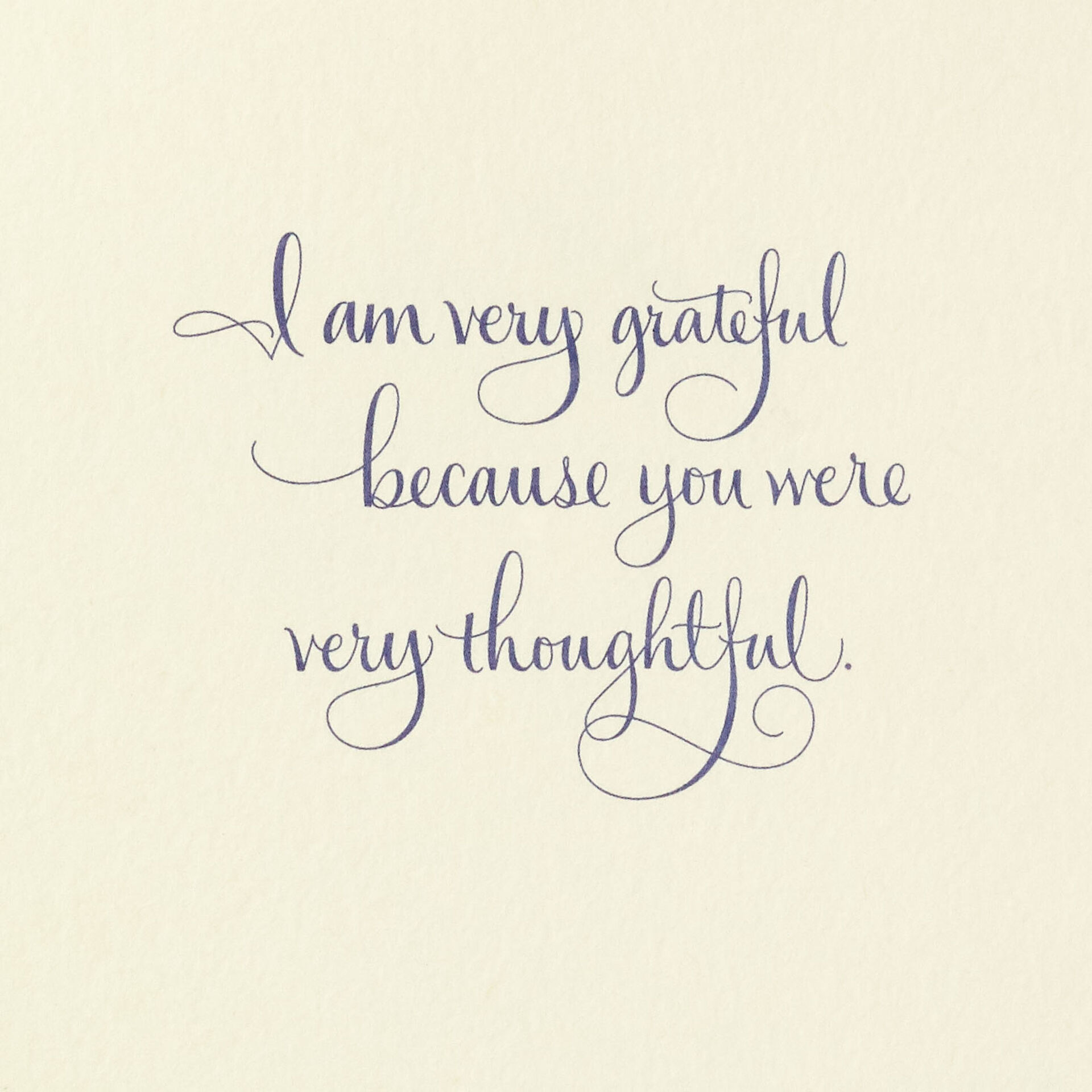 Elegant Calligraphy Thank You Card Greeting Cards Hallmark