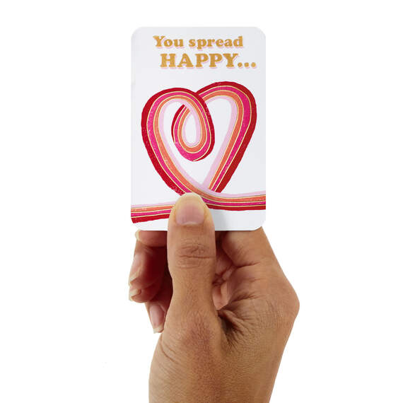 3.25" You Spread Happy Love Card, , large image number 1