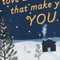 Cabin in Snow Son Christmas Card Card Front Detail image number 4