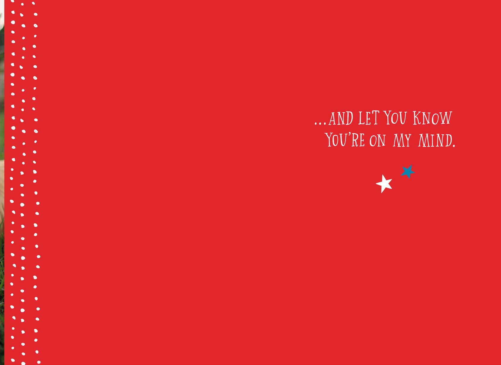 Patriotic Dog Military Thinking of You Card