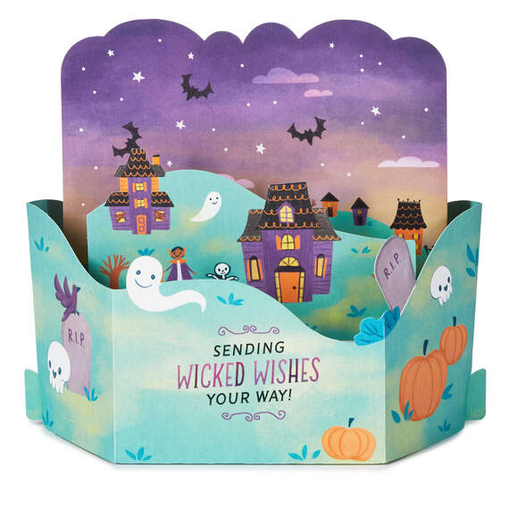 Wicked Wishes Musical 3D Pop-Up Halloween Card With Motion, , large image number 2