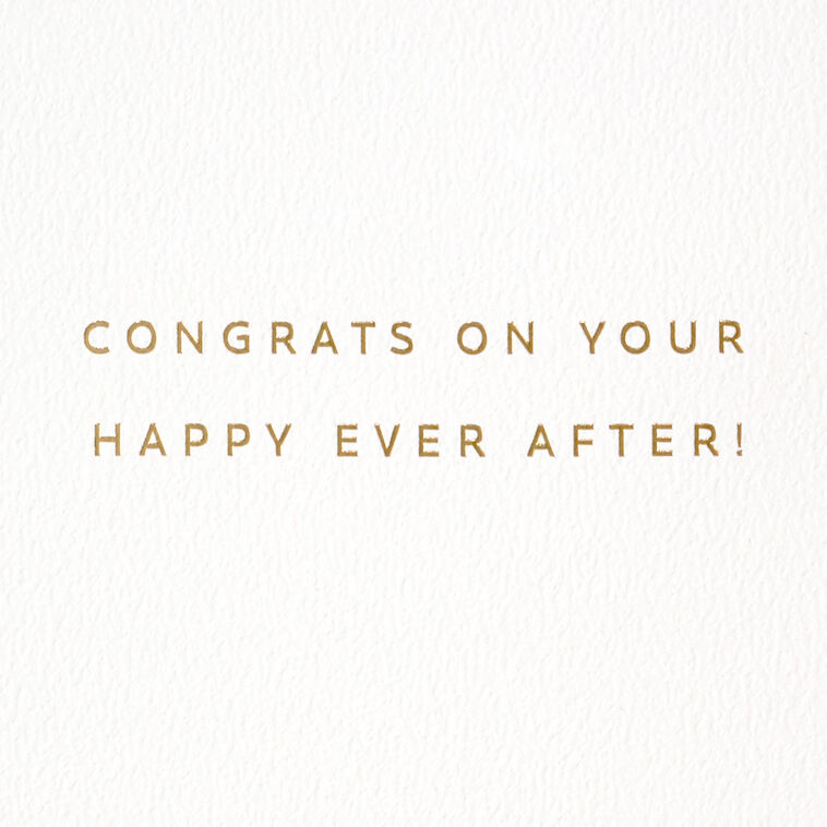 Gold Arches on Ivory Signature Engagement Card sentiment image number 2