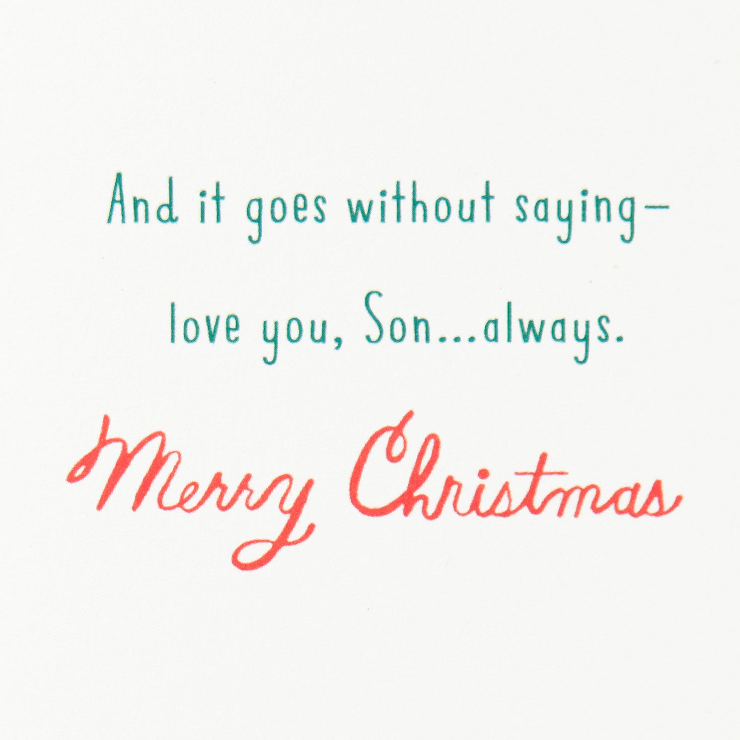 Proud of You Now and Always Christmas Card for Son, , large image number 3