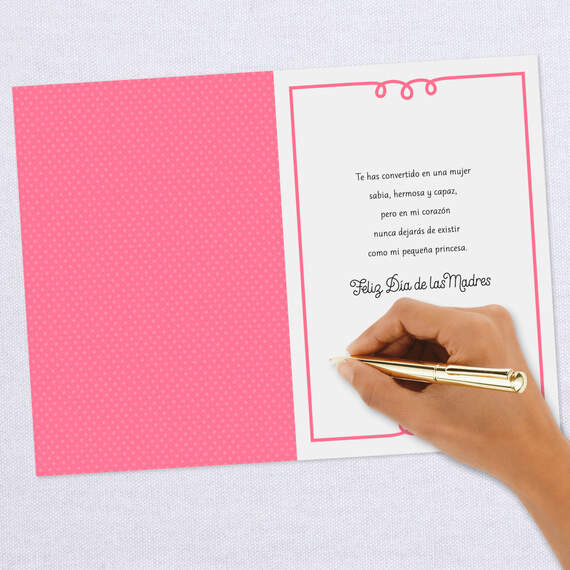 Pink and Red Roses Spanish-Language Mother's Day Card for Daughter, , large image number 6