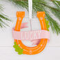 Lucky Horseshoe Christmas Ornament Hanging on tree image number 2
