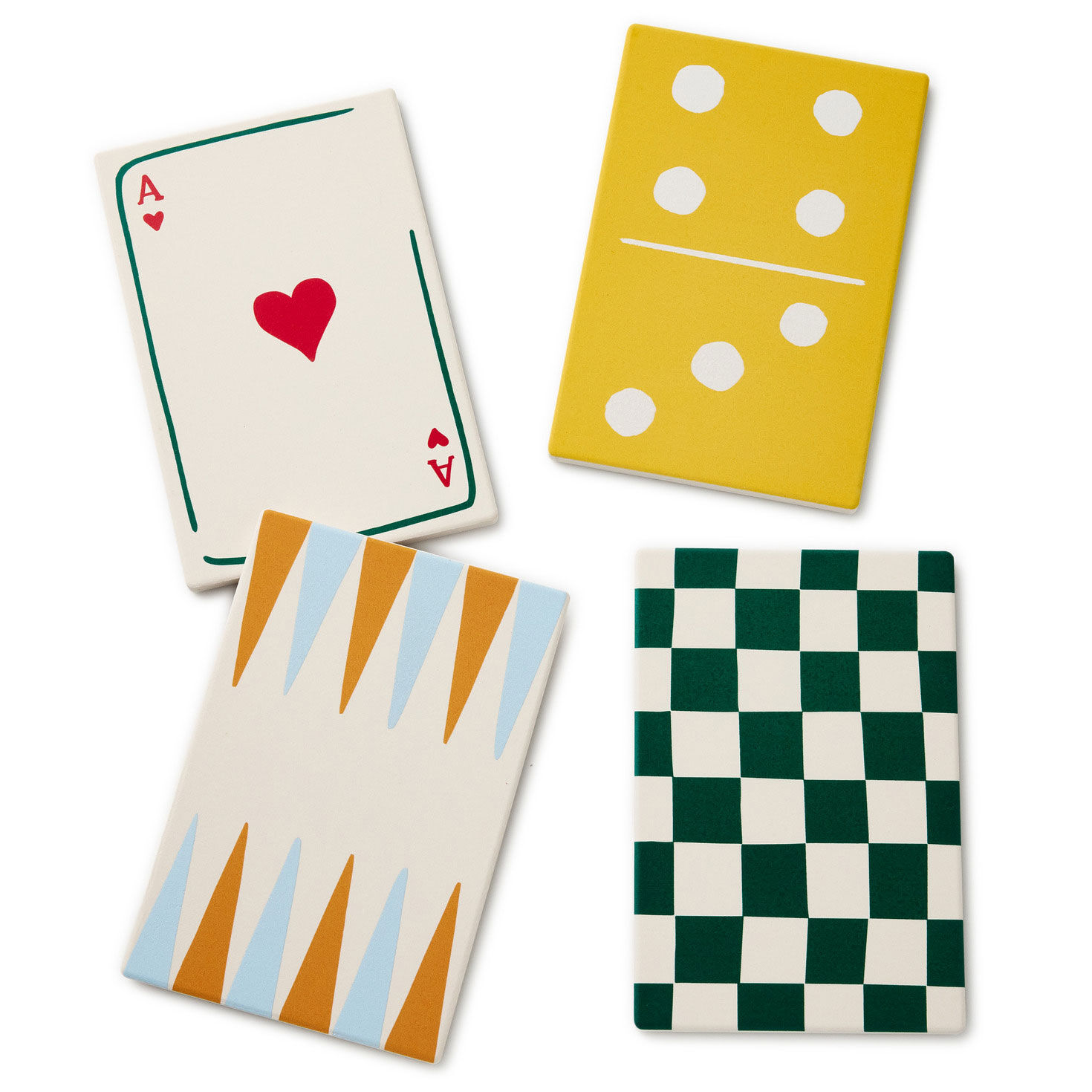 Game Night Oversized Coasters, Set of 4