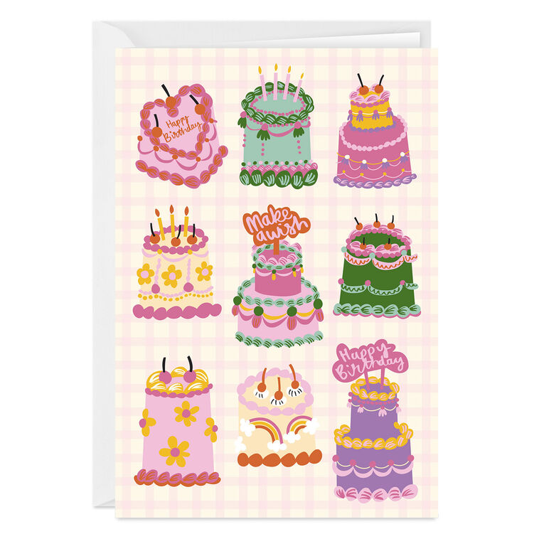 Elegant Cakes Custom Birthday Card