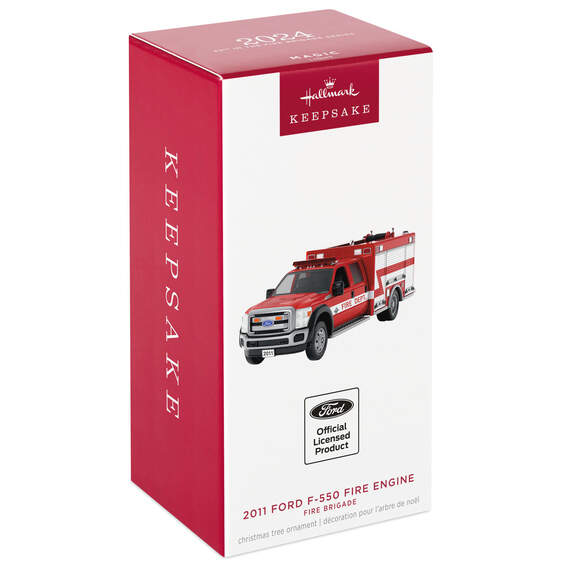 Fire Brigade 2011 Ford F-550 Fire Engine 2024 Ornament With Light, , large image number 7