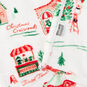 Holiday Scenes on Cream Fleece Blanket upclose view image number 4