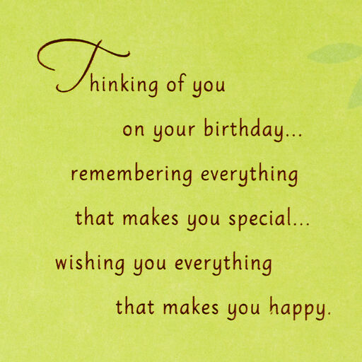 Wishing You Everything That Makes You Happy Birthday Card, 