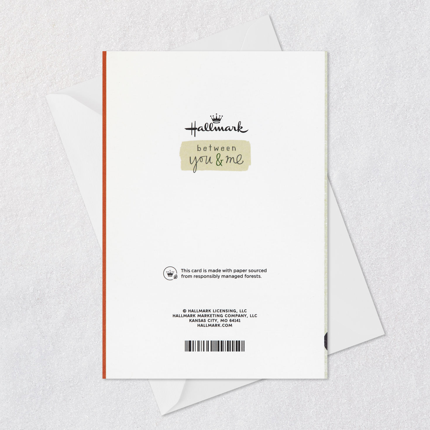 Stacked Stones Between You and Me Encouragement Card Envelope Back with Seal image number 8