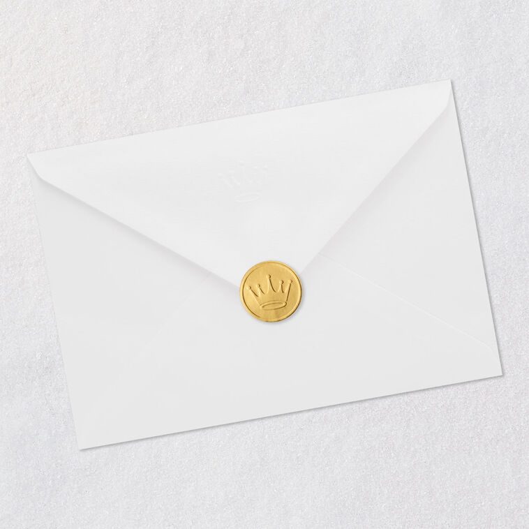 Bells Granddaughter and Husband Christmas Card Envelope Back with Seal image number 9