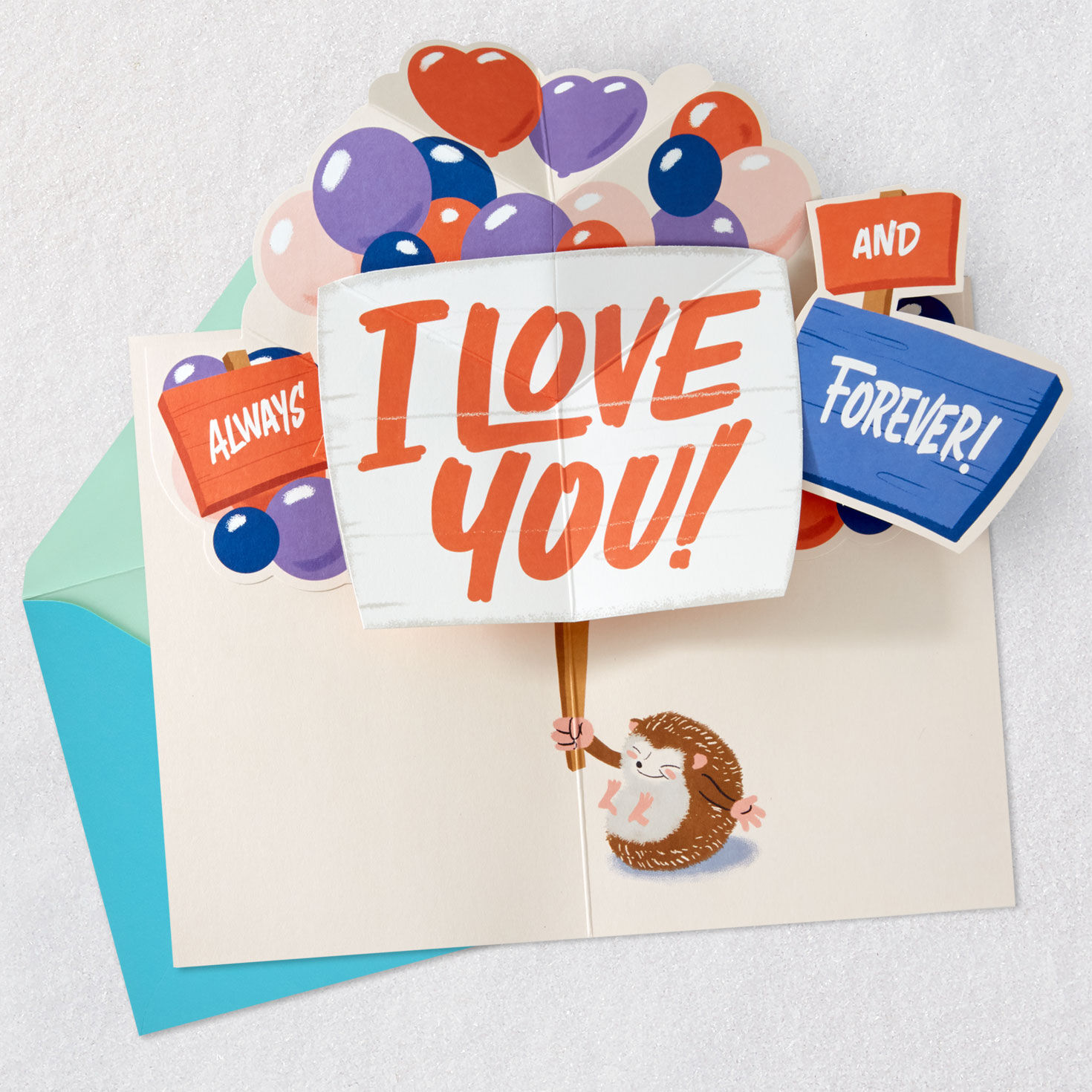 Hedgehog Pop-Up Anniversary Card  image number 3