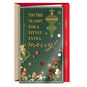 Antique Green and Red Ornaments Christmas Card Card Front image number 1