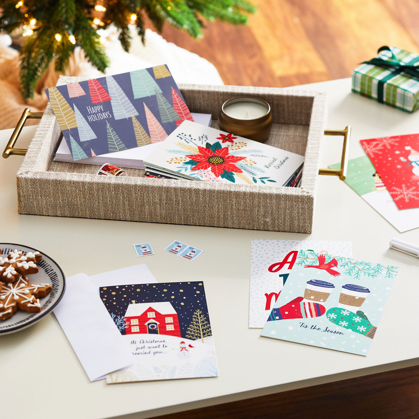 Winter Whimsy Boxed Christmas Card Assortment in use image number 7