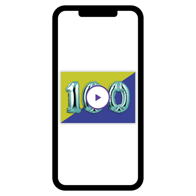 100th Balloons Birthday eCard