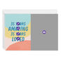 Personalized Color Waves Birthday Photo Card  image number 3
