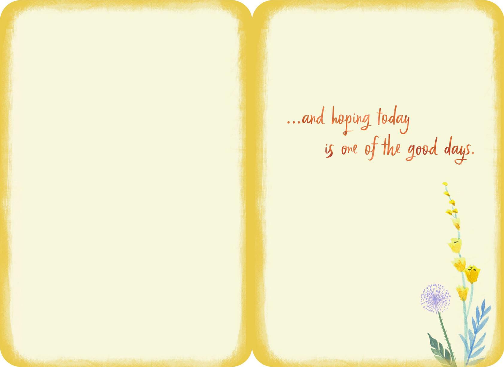 Thinking of You During Your Treatment Encouragement Card
