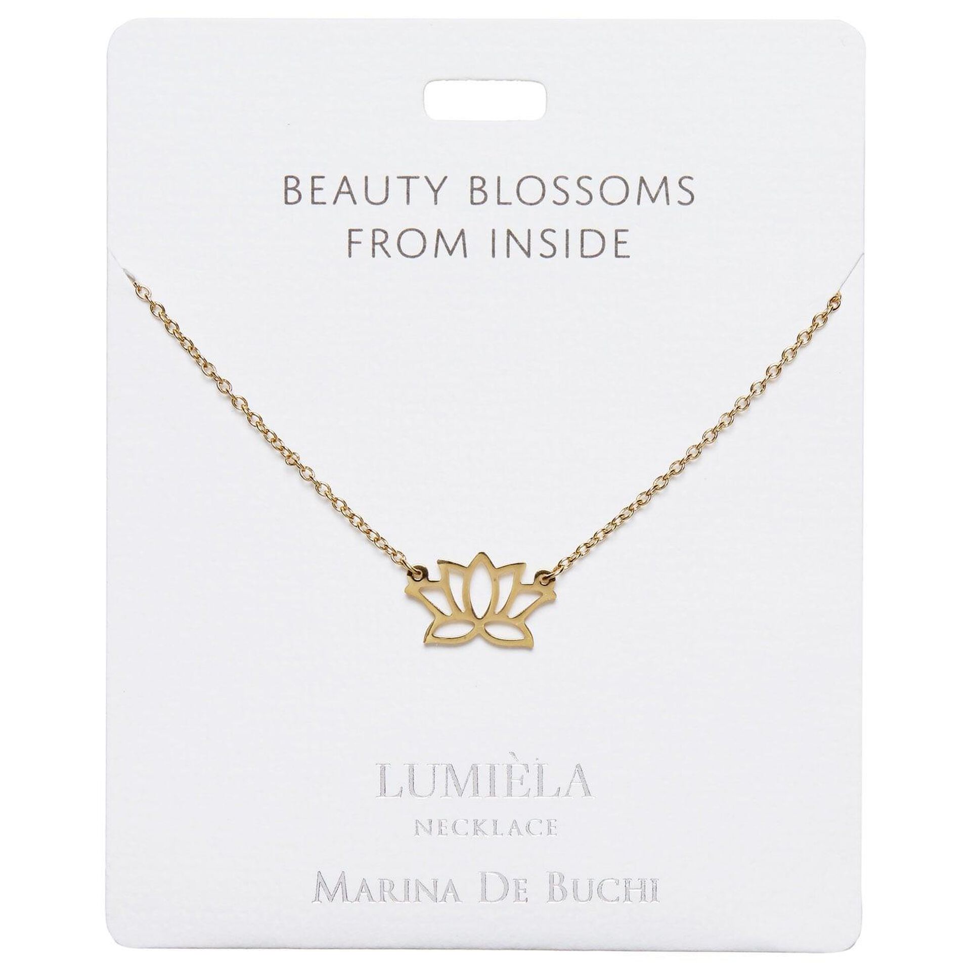 Beauty Blossoms From Inside Lotus Charm Necklace 20 Jewelry Hallmark