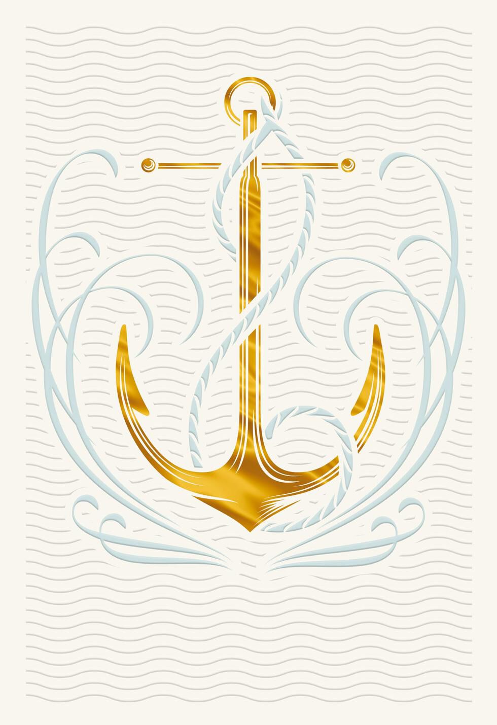 You Anchor Me Gold Foil Blank Card Paper Paper Party Supplies You Anchor Me Gold Foil Blank Card Paper Paper Party Supplies